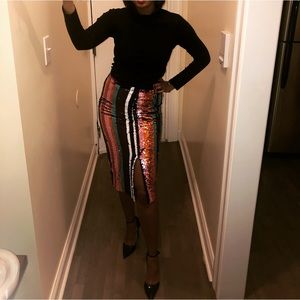 Great sequin multi-color skirt!